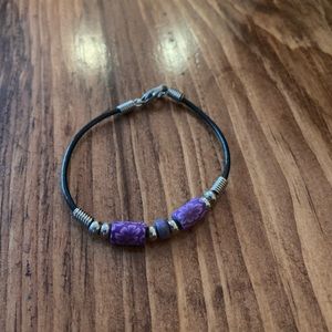 Flower beaded bracelet